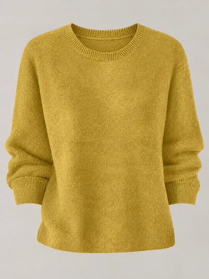 Full Size Classic Crew Neck Sweater Plus Size