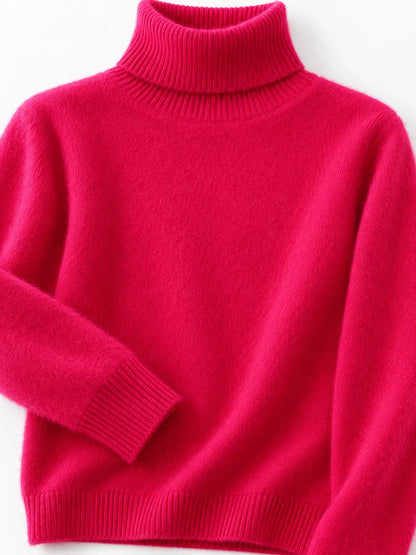 Full Size Turtleneck Long Sleeve Sweater Plus Size