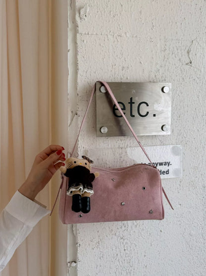 Studded Embellished Shoulder Bag