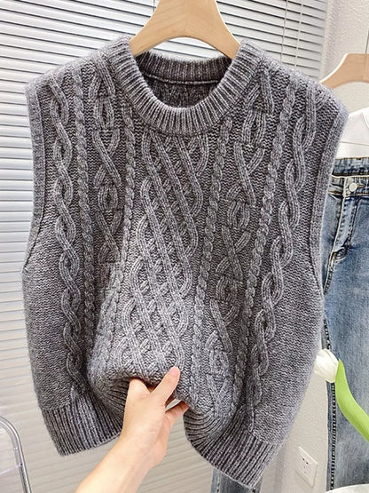 Cable-Knit Sweater Vest