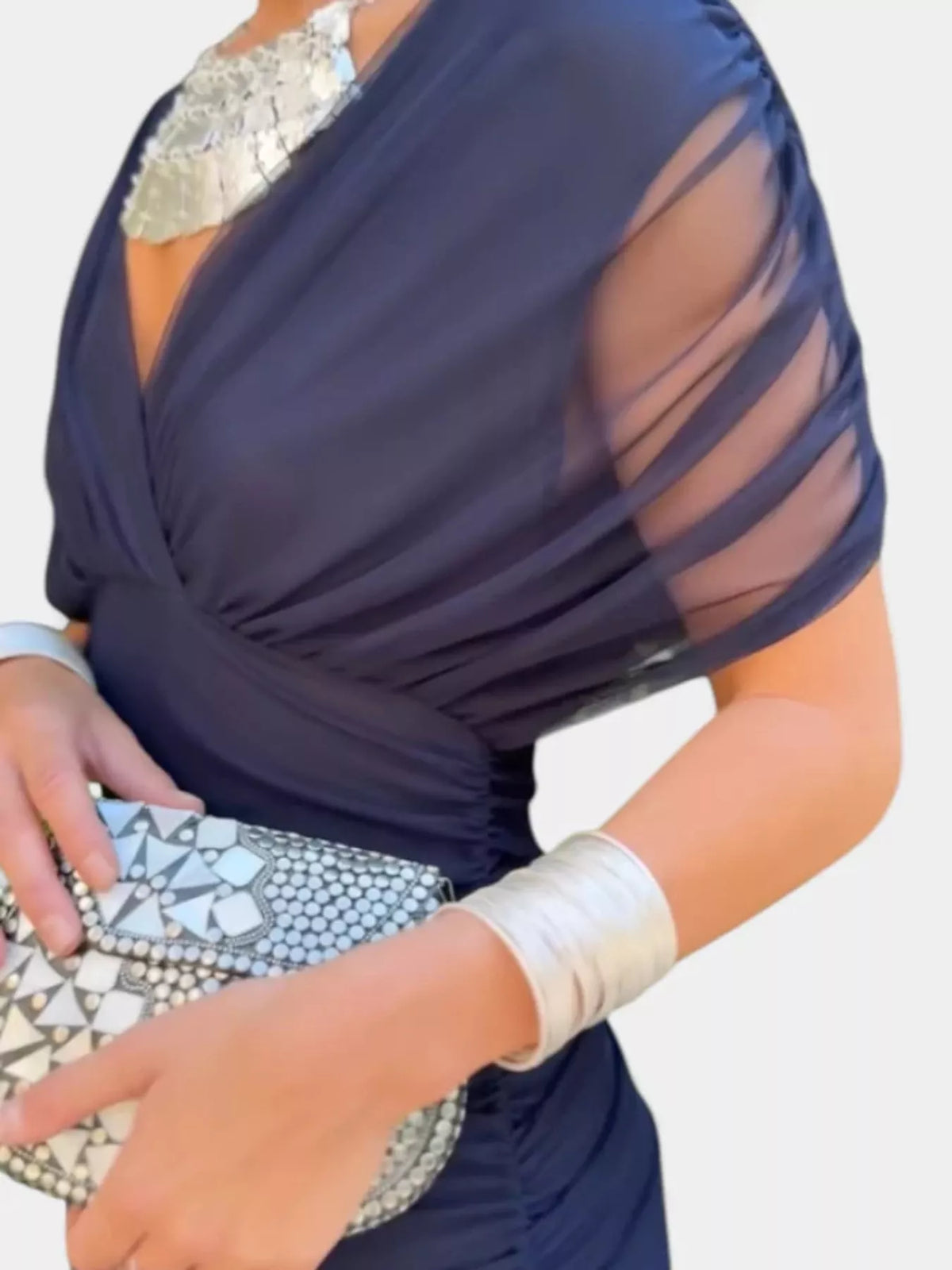 Full Size Off-Shoulder Ruched Maxi Dress Plus Size