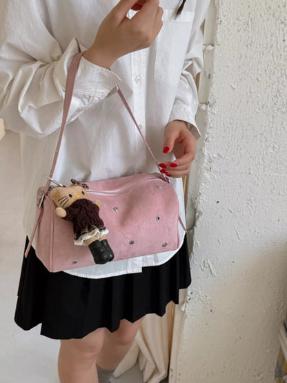 Studded Embellished Shoulder Bag
