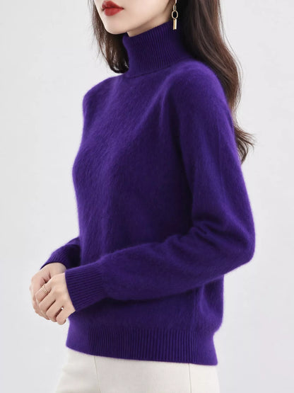 Full Size Turtleneck Long Sleeve Sweater Plus Size