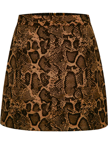 High-Waisted Slit Skirt