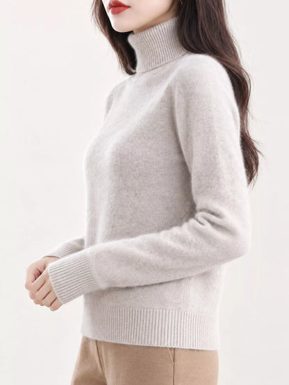 Full Size Turtleneck Long Sleeve Sweater Plus Size