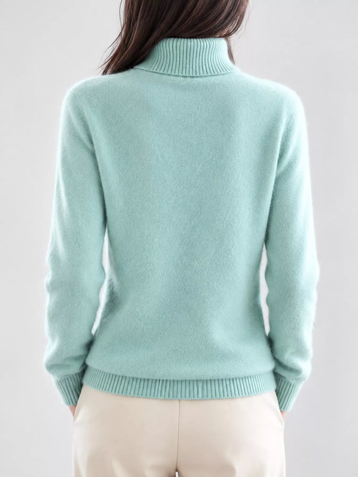 Full Size Turtleneck Long Sleeve Sweater Plus Size