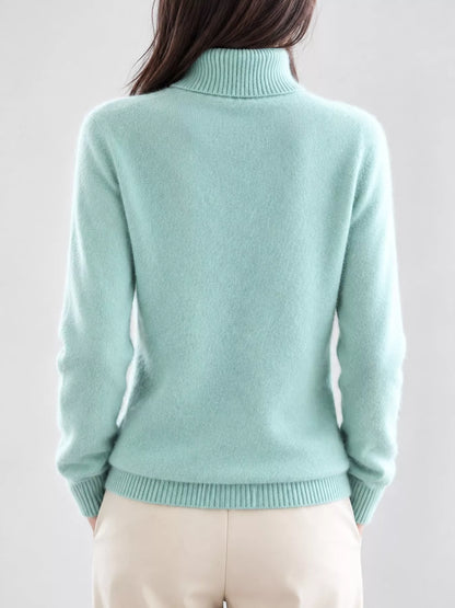 Full Size Turtleneck Long Sleeve Sweater Plus Size