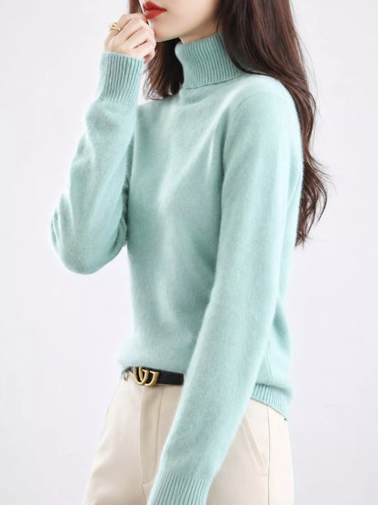 Full Size Turtleneck Long Sleeve Sweater Plus Size