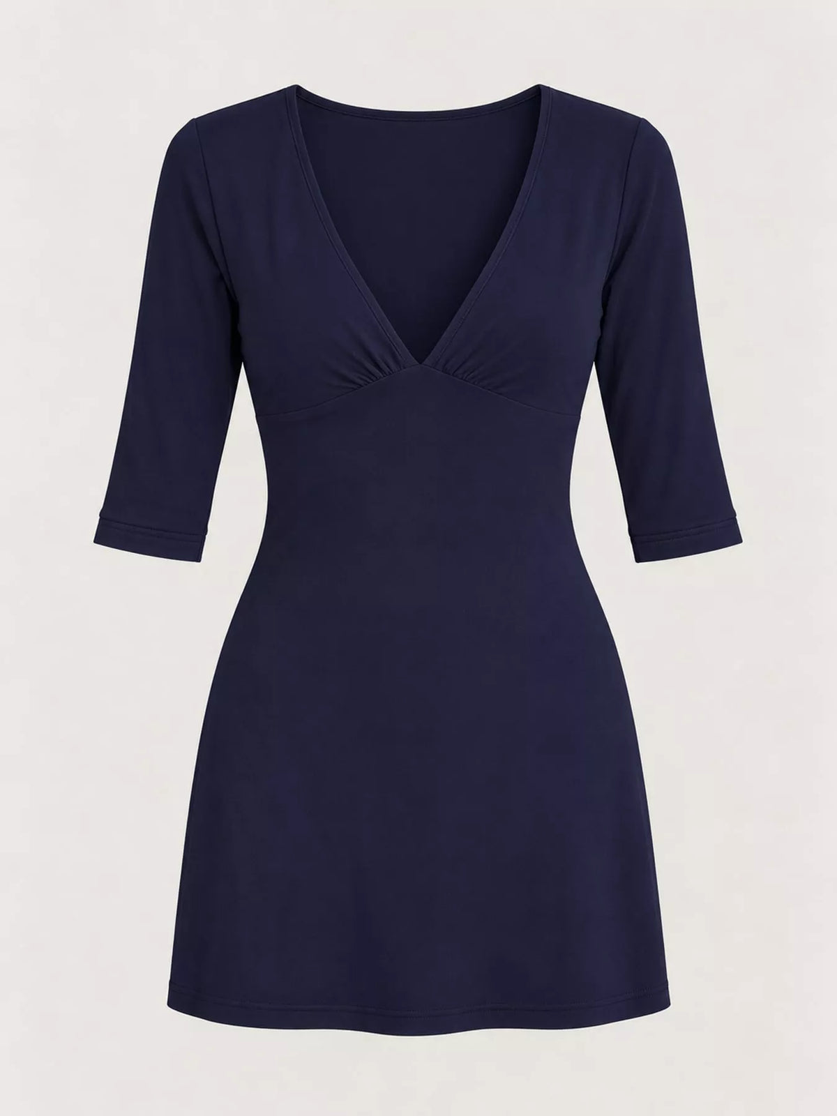 V-Neck Bodycon Mini Dress