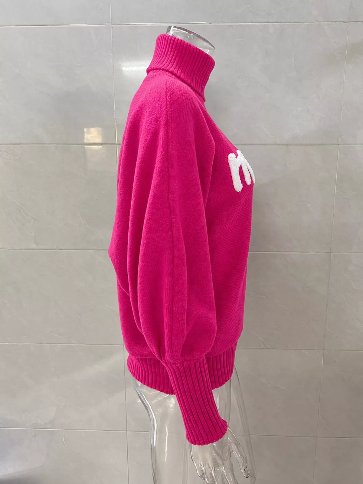Christmas Letter Turtleneck Sweater