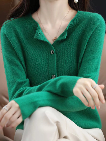 Button-Down Long Sleeve Cardigan