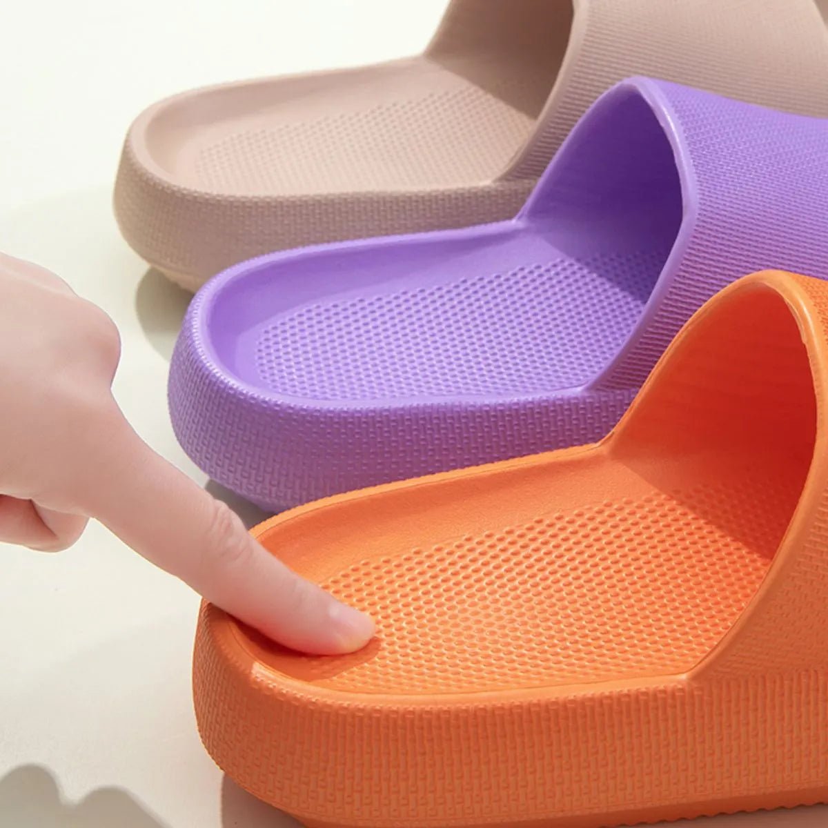 Open Toe Platform Slippers
