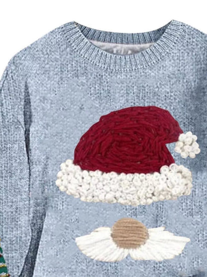 Christmas Graphic Dropped Shoulder Sweater