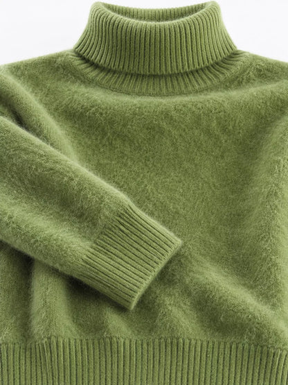 Full Size Turtleneck Long Sleeve Sweater Plus Size