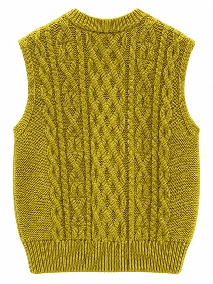 Cable-Knit Sweater Vest