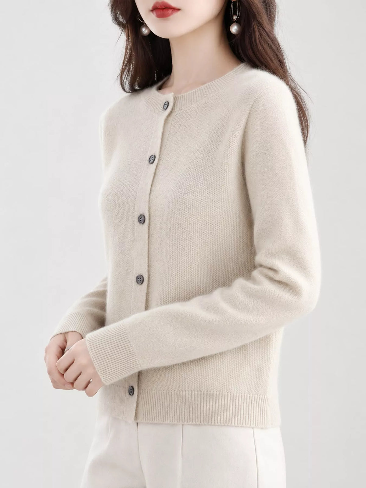 Button-Down Long Sleeve Cardigan