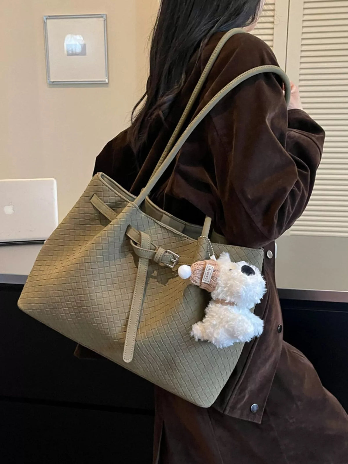 Woven Texture Shoulder Bag