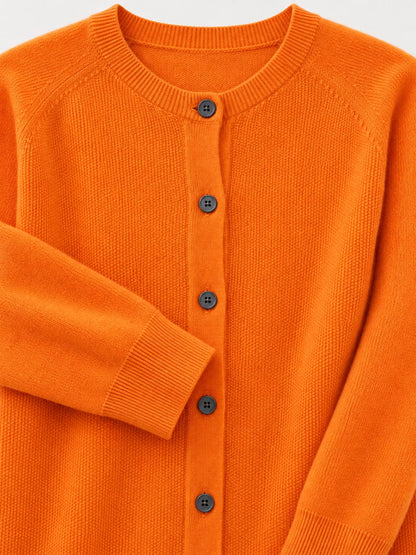 Button-Down Long Sleeve Cardigan
