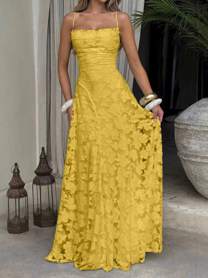 Backless Lace Maxi Dress