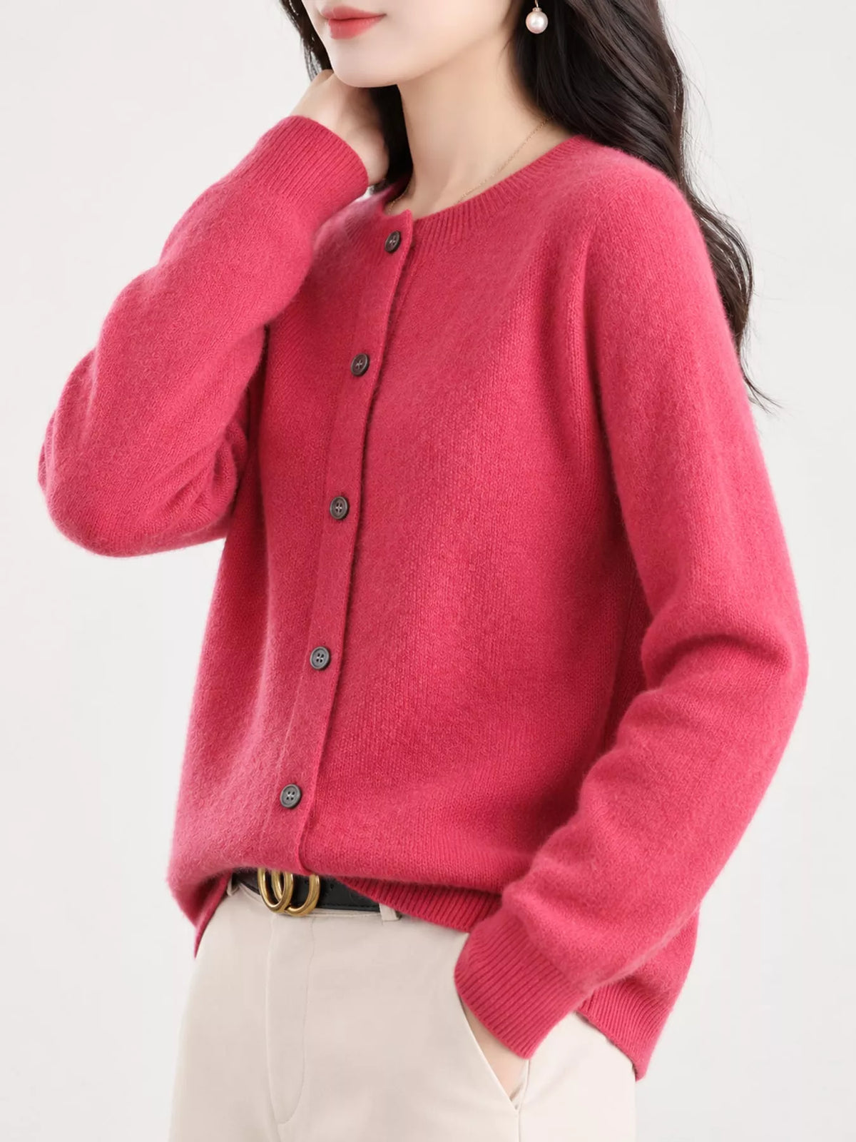 Button-Down Long Sleeve Cardigan