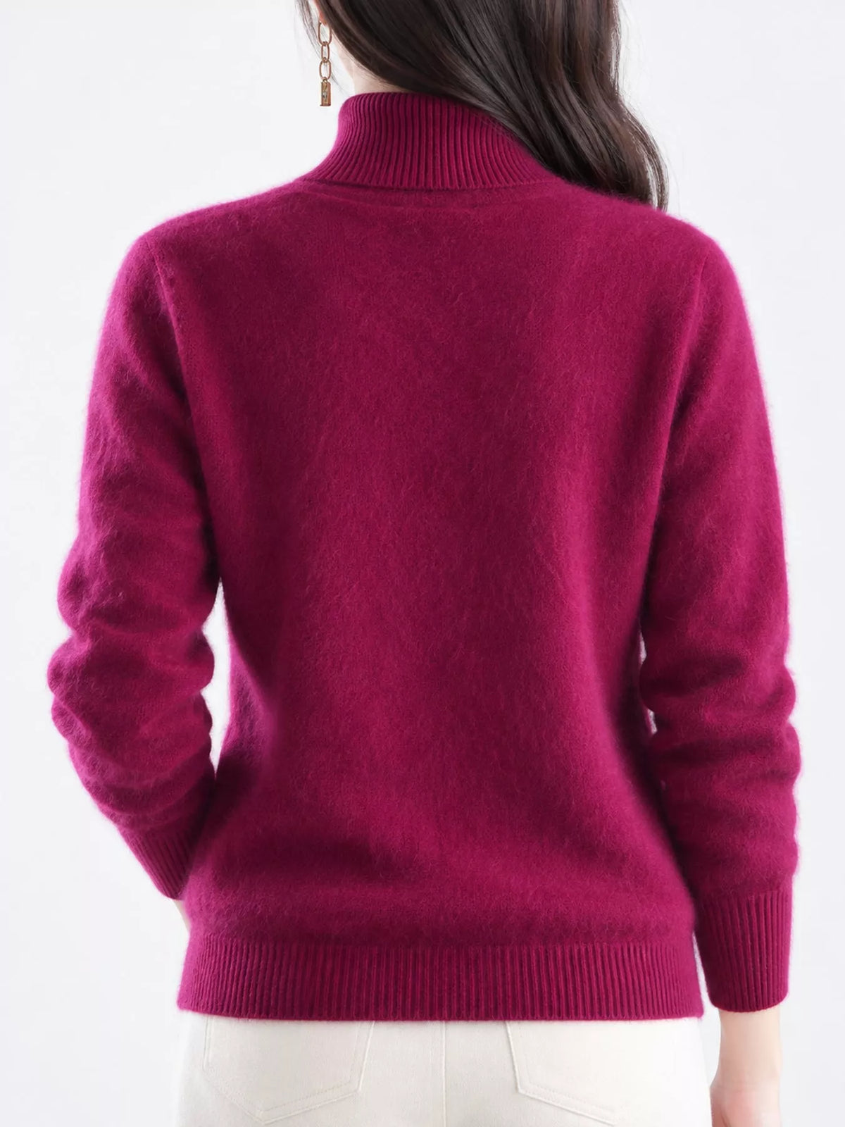 Full Size Turtleneck Long Sleeve Sweater Plus Size