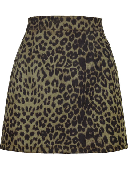 High-Waisted Slit Skirt