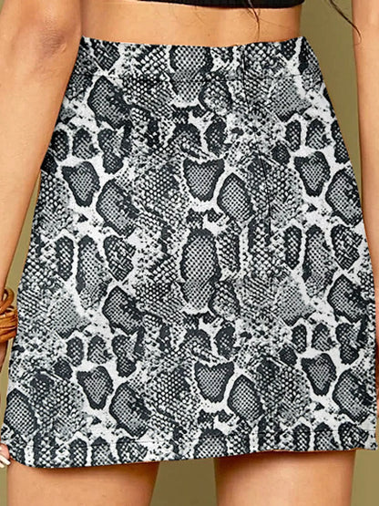 High-Waisted Slit Skirt