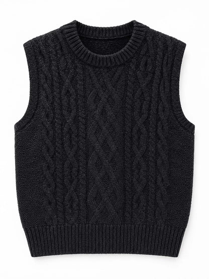 Cable-Knit Sweater Vest