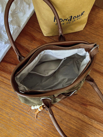 Vintage Ruched Crossbody Bag