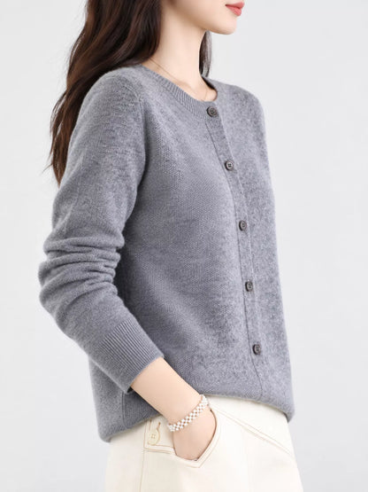 Button-Down Long Sleeve Cardigan