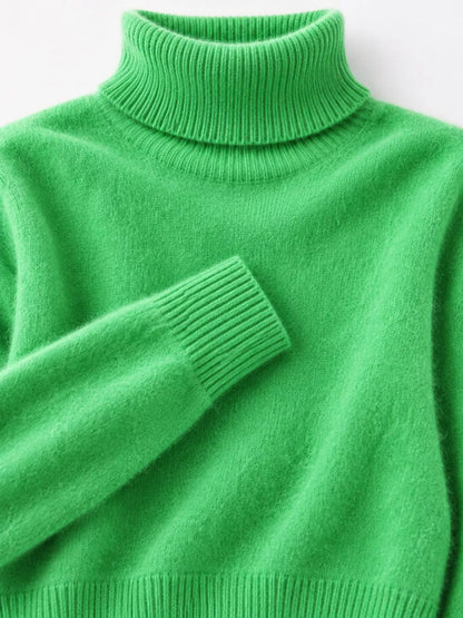 Full Size Turtleneck Long Sleeve Sweater Plus Size