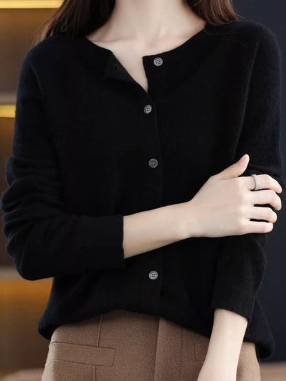 Button-Down Long Sleeve Cardigan