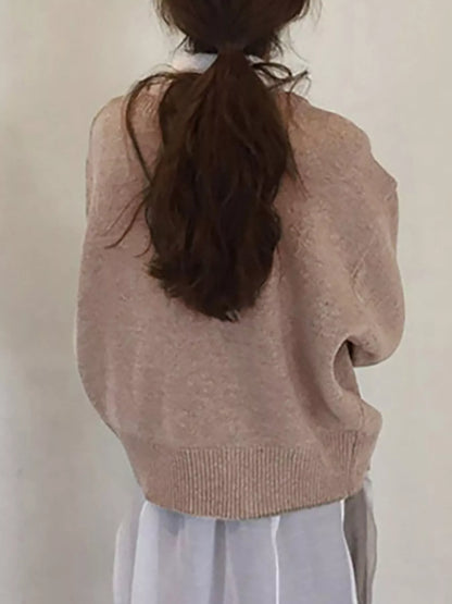 Asymmetric Button-Down Sweater