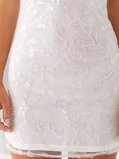 Floral Textured Strapless Mini Dress