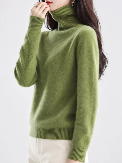 Full Size Turtleneck Long Sleeve Sweater Plus Size