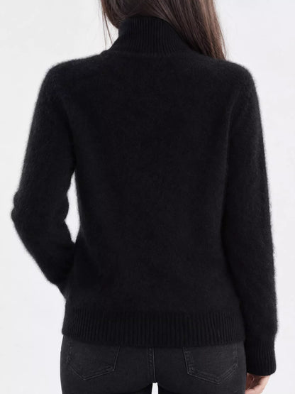 Full Size Turtleneck Long Sleeve Sweater Plus Size