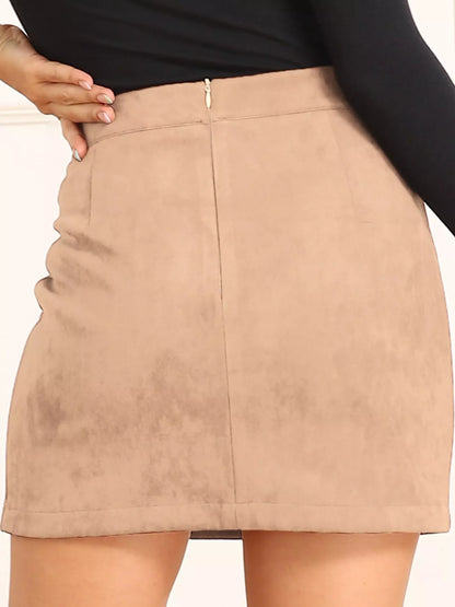 High-Waisted Slit Skirt