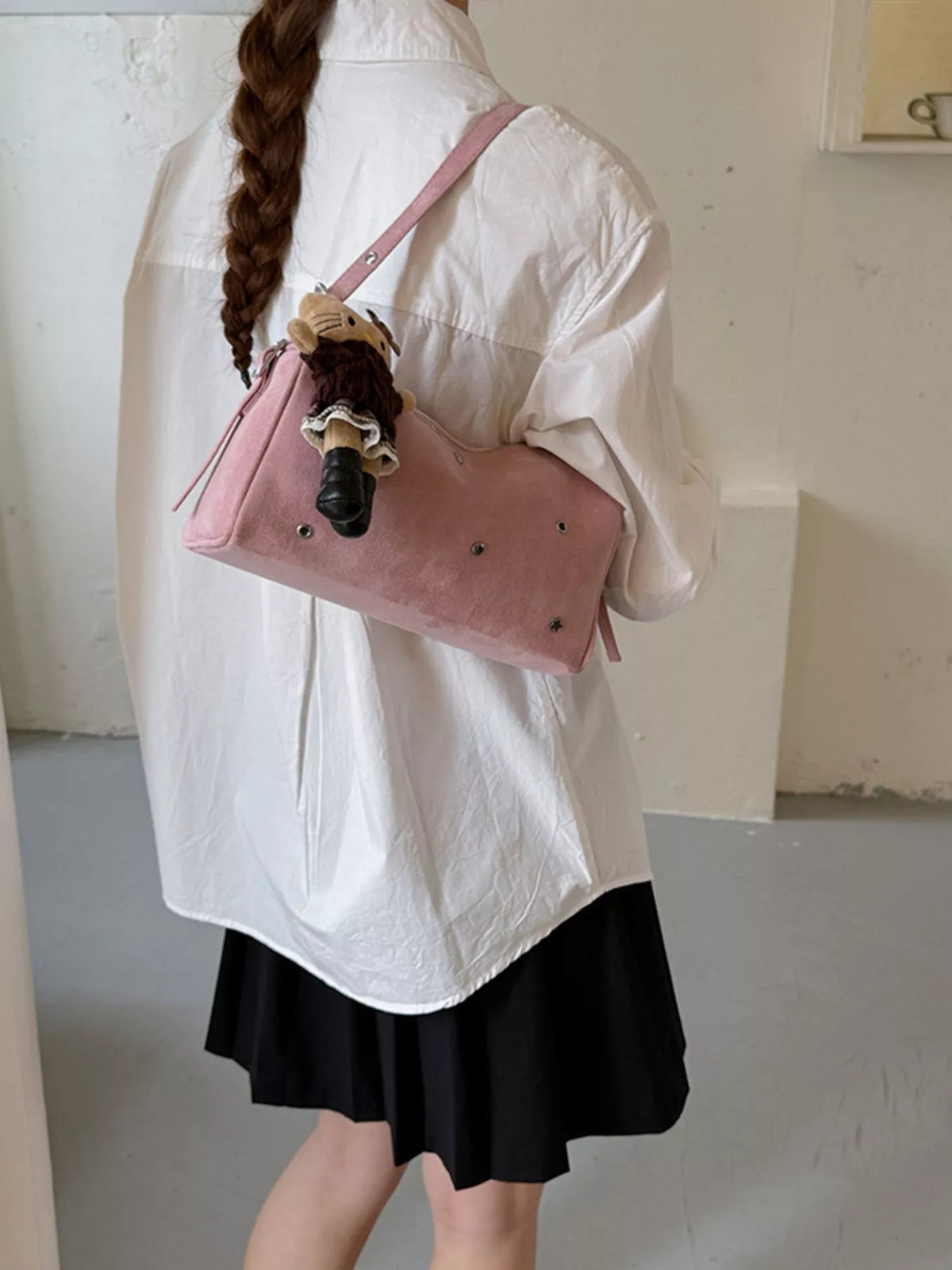 Studded Embellished Shoulder Bag