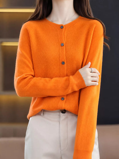 Button-Down Long Sleeve Cardigan