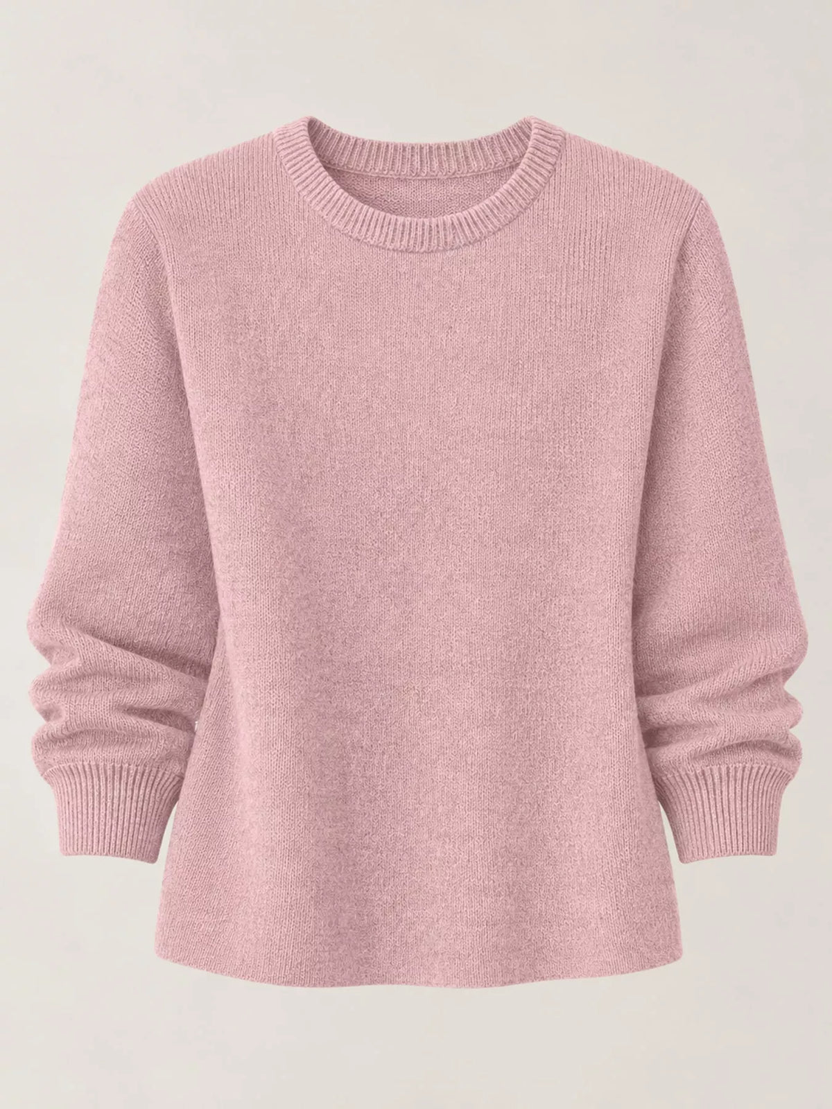 Full Size Classic Crew Neck Sweater Plus Size
