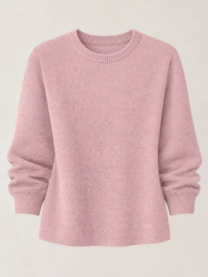 Full Size Classic Crew Neck Sweater Plus Size