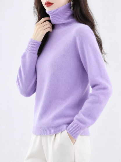 Full Size Turtleneck Long Sleeve Sweater Plus Size