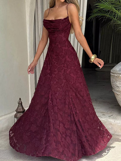 Backless Lace Maxi Dress