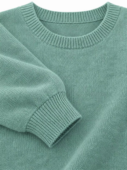 Full Size Classic Crew Neck Sweater Plus Size