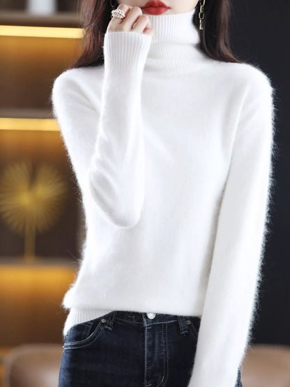 Full Size Turtleneck Long Sleeve Sweater Plus Size