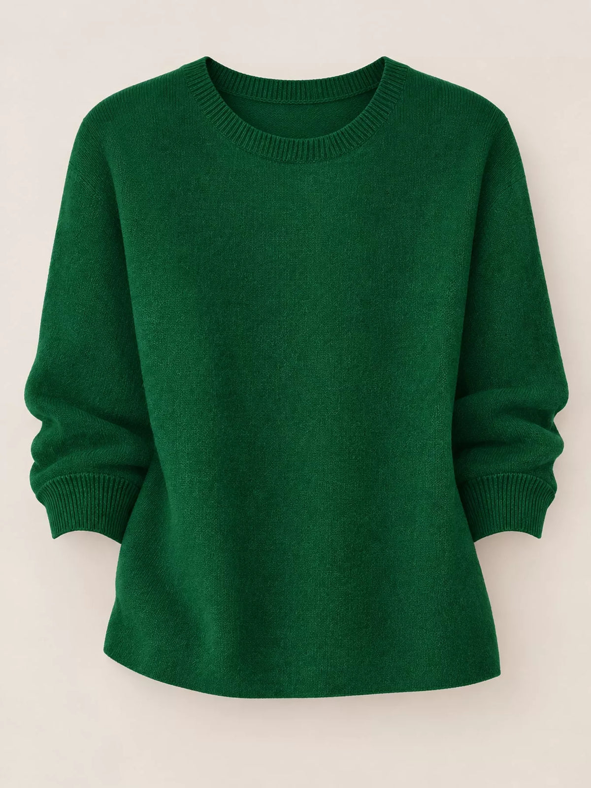 Full Size Classic Crew Neck Sweater Plus Size