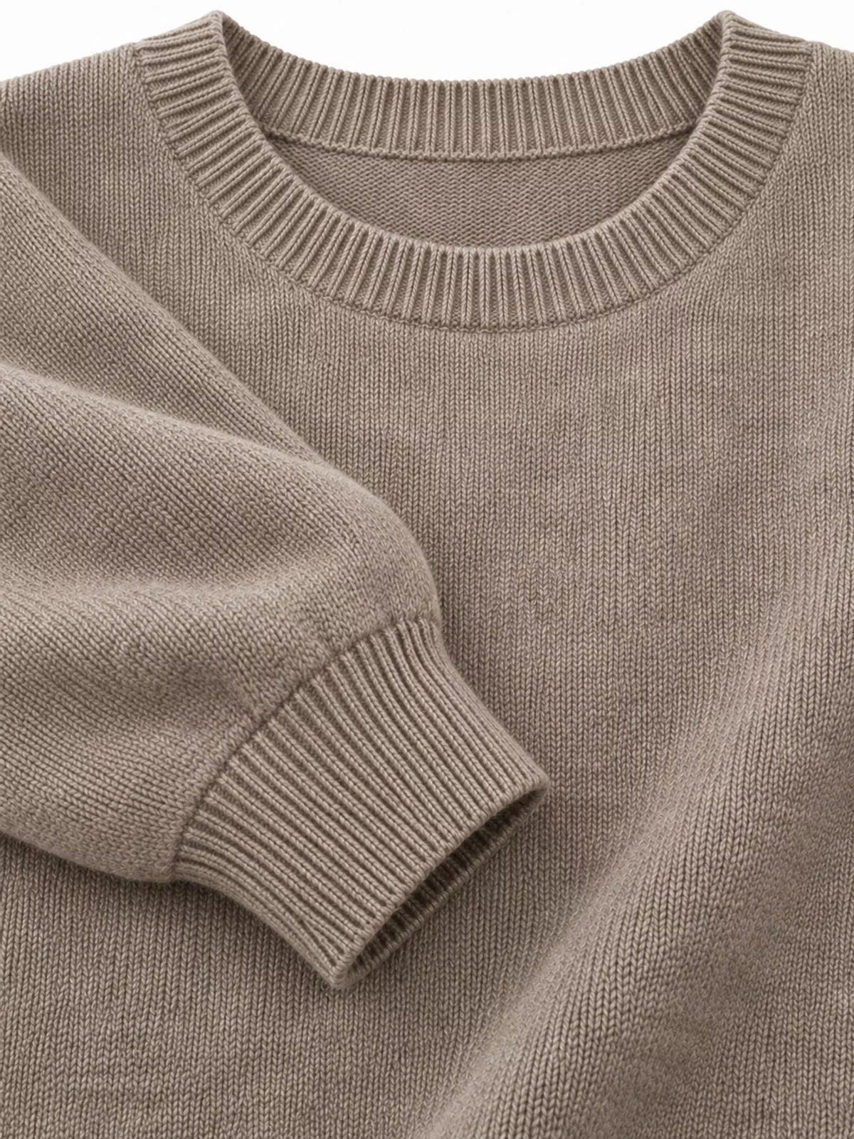 Full Size Classic Crew Neck Sweater Plus Size