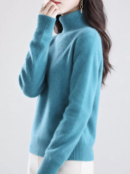 Full Size Turtleneck Long Sleeve Sweater Plus Size