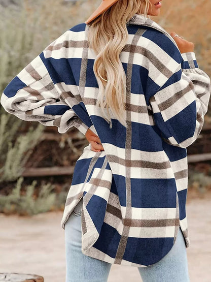 Plaid Button Up Shacket
