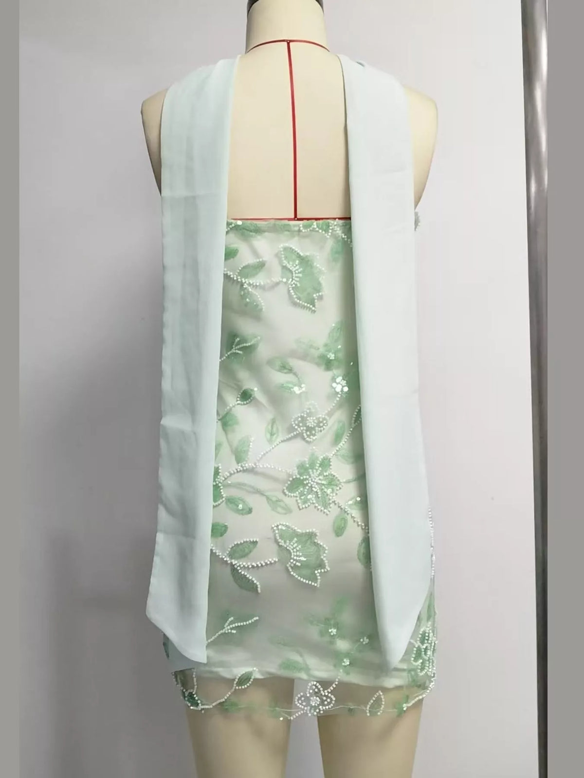 Floral Textured Strapless Mini Dress